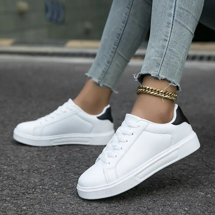 Damen nan minimalistische Sneaker im veganen Lederlook mit gepolsterter Komfortsohle Echo Archiv