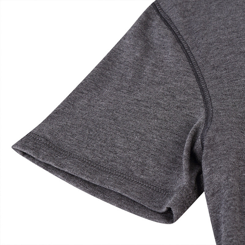 Herren Kurzarmshirt mit innovativem Henley-Ausschnitt und weichem Baumwollmix Echoarchiv