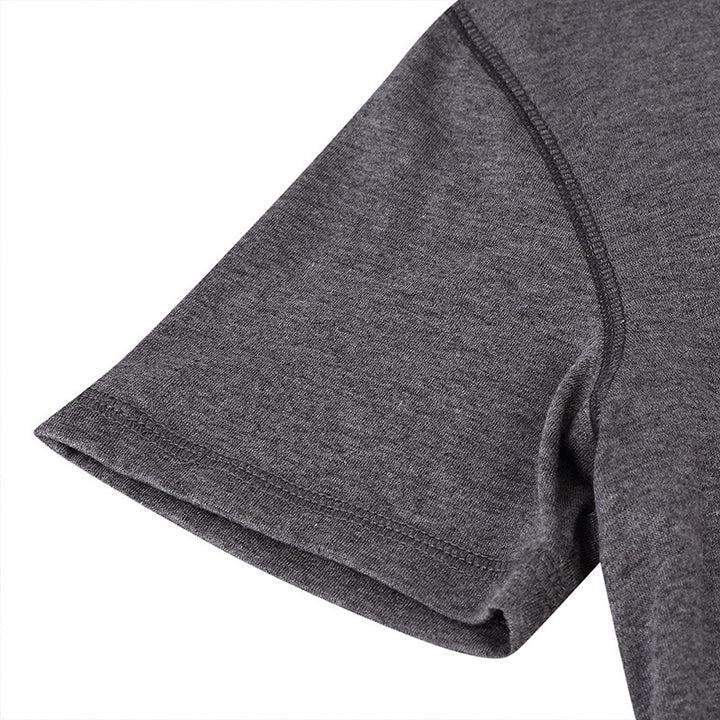 Herren Kurzarmshirt mit innovativem Henley-Ausschnitt und weichem Baumwollmix Echoarchiv