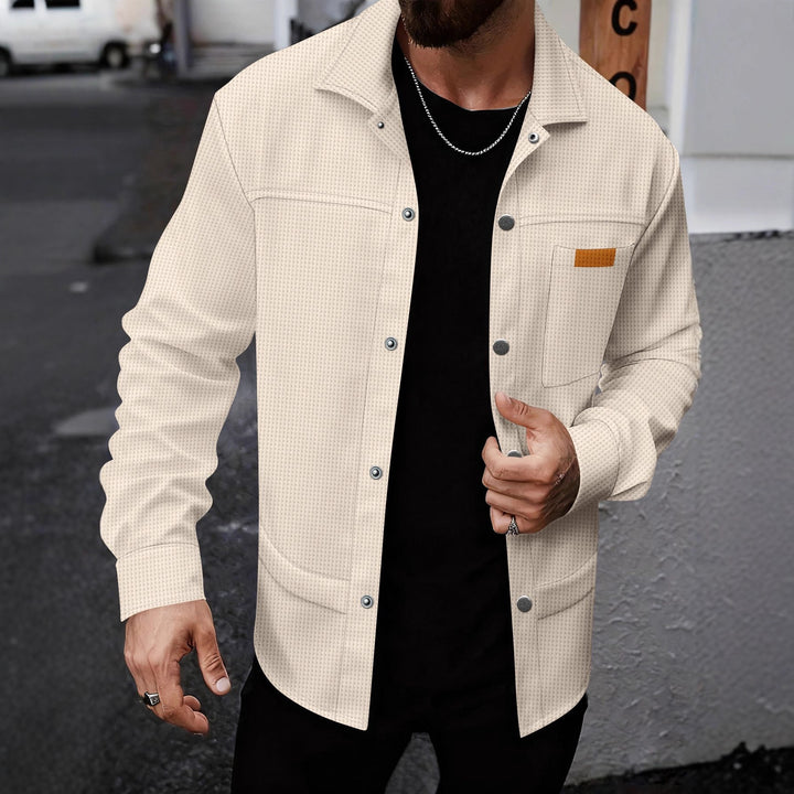 Herren modische Freizeitjacke mit strukturiertem Design Echoarchiv