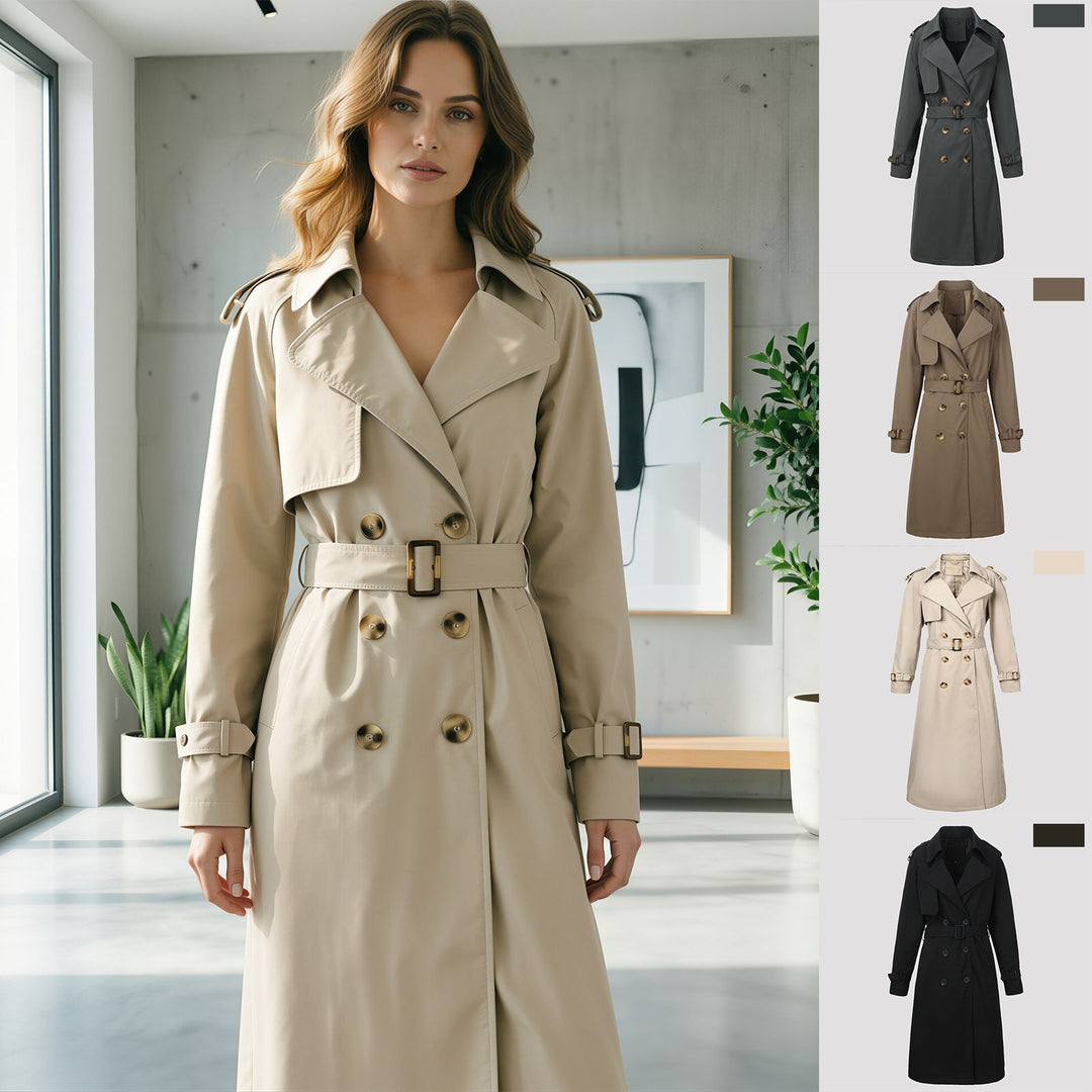 Damen moderner Trenchcoat Echo Archiv