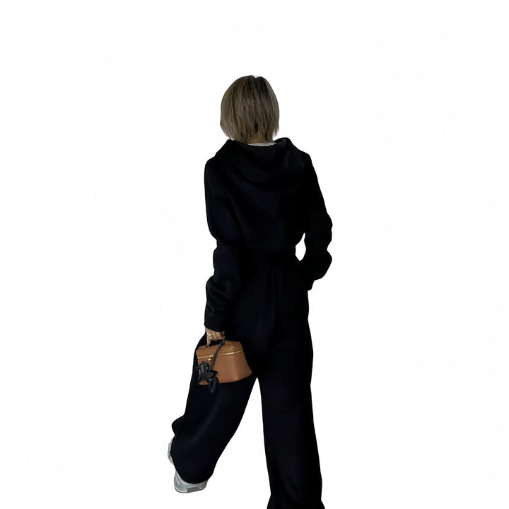Damen Kapuzen-Sweatjacke mit Teddyfutter, Reißverschluss und Kordelzug Echoarchiv