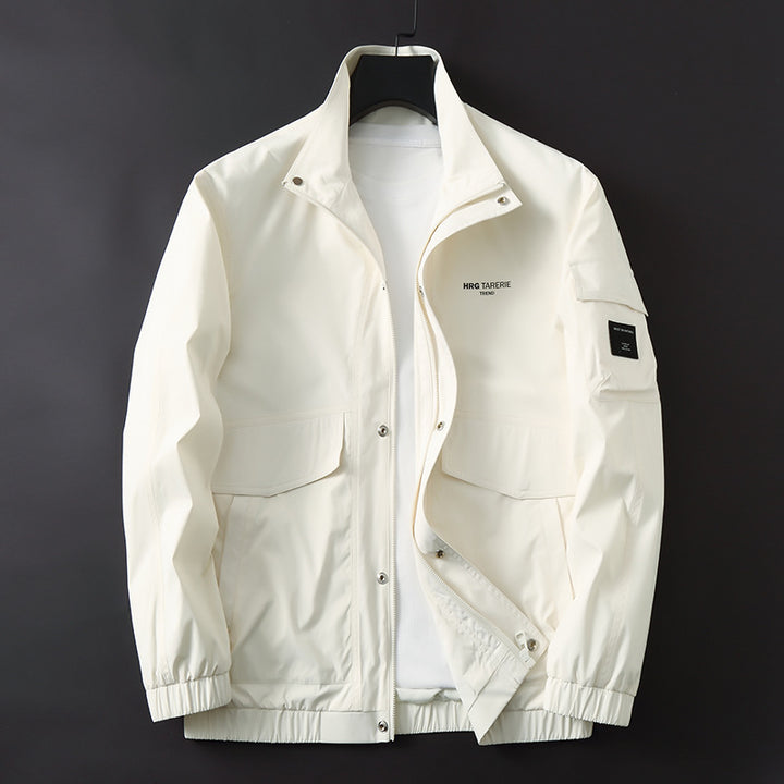 Herren Funktionale Fieldjacke mit Stehkragen, Armtasche und Pattentaschen Echo Archiv