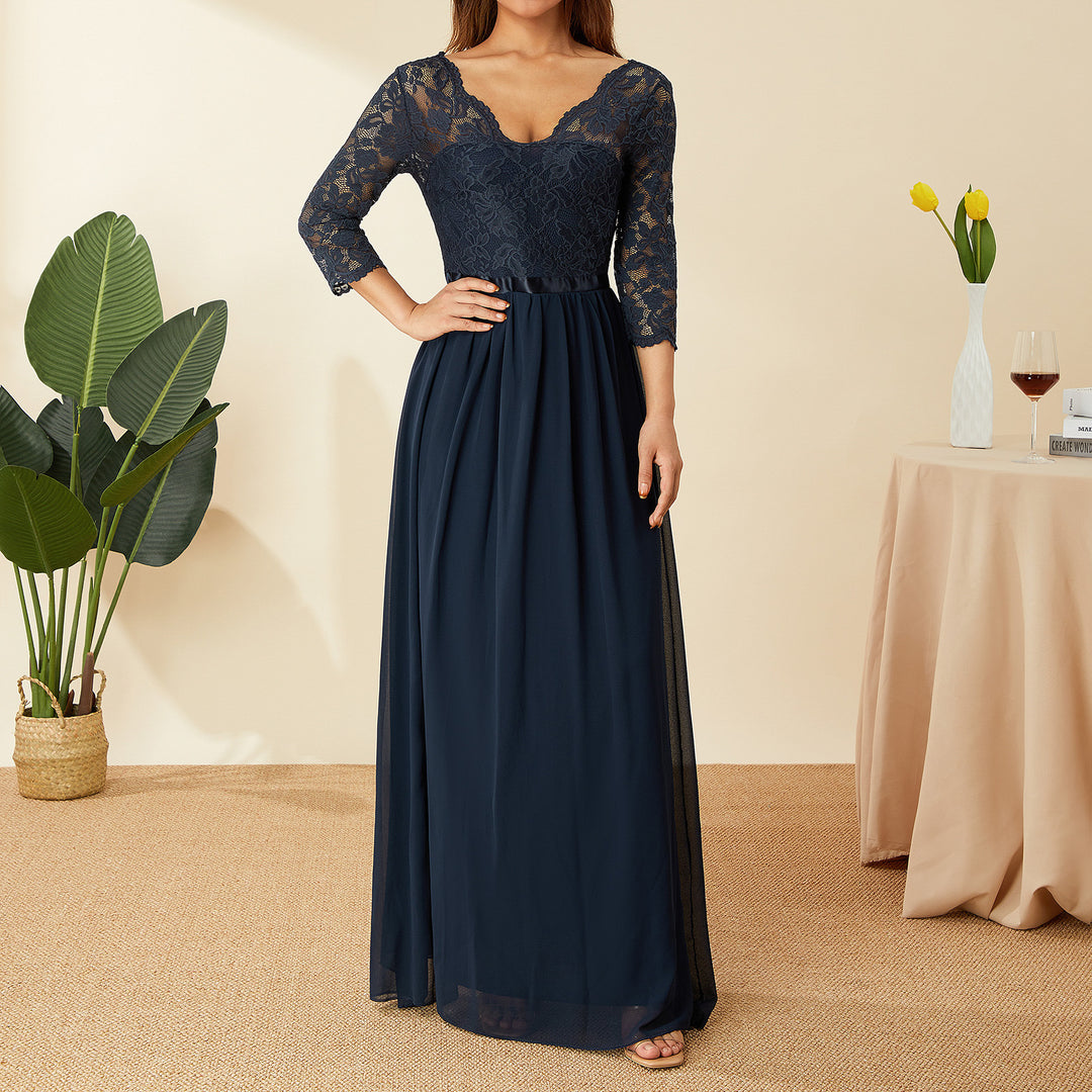 Damen elegantes Spitzenkleid Echo Archiv