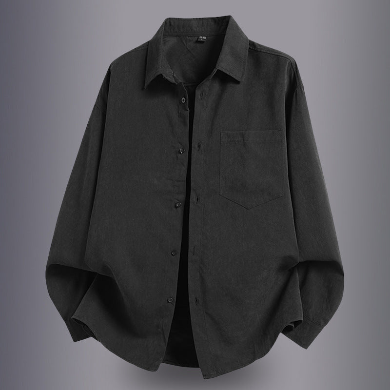 Herren lässiges Overshirt mit komfortablem Schnitt und praktischen Taschen Echoarchiv