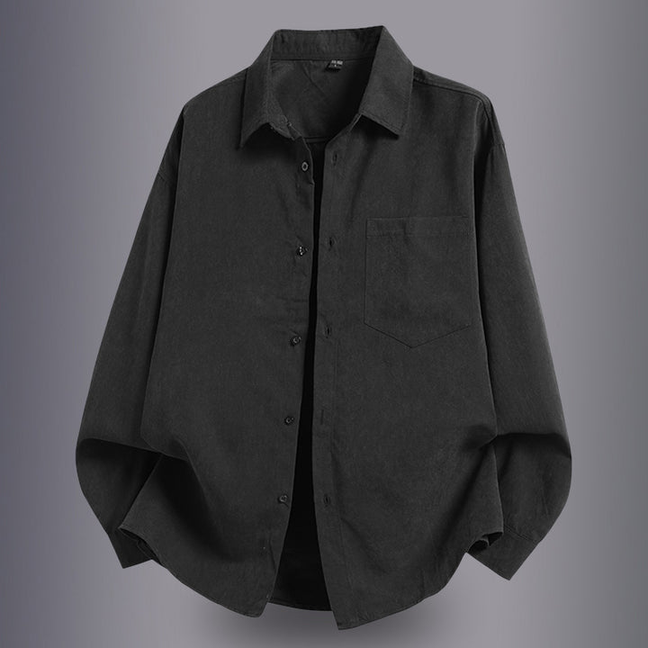 Herren lässiges Overshirt mit komfortablem Schnitt und praktischen Taschen Echoarchiv