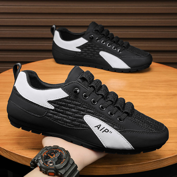 Herren Gewebter Low-Top Sneaker mit leichter Profilsohle und Panel-Details Echoarhiv
