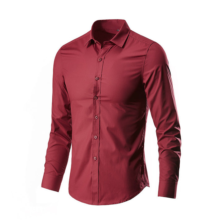Herren nan Slim-Fit Businesshemd aus Stretch-Baumwollmix mit Kentkragen Echo Archiv