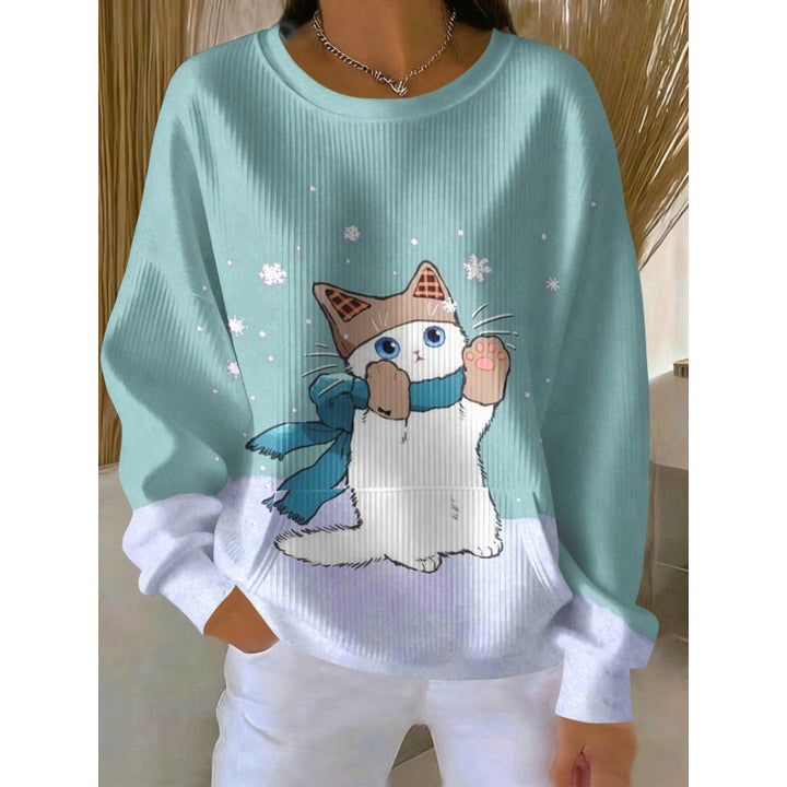 Damen Gemütlicher Pullover Echoarchiv