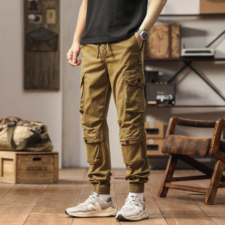 Herren Tech-Cargo-Joggerhose mit elastischem Tunnelzugbund, verstärkten Kniepaneelen und Multifunktions‑Taschen Echo Archiv