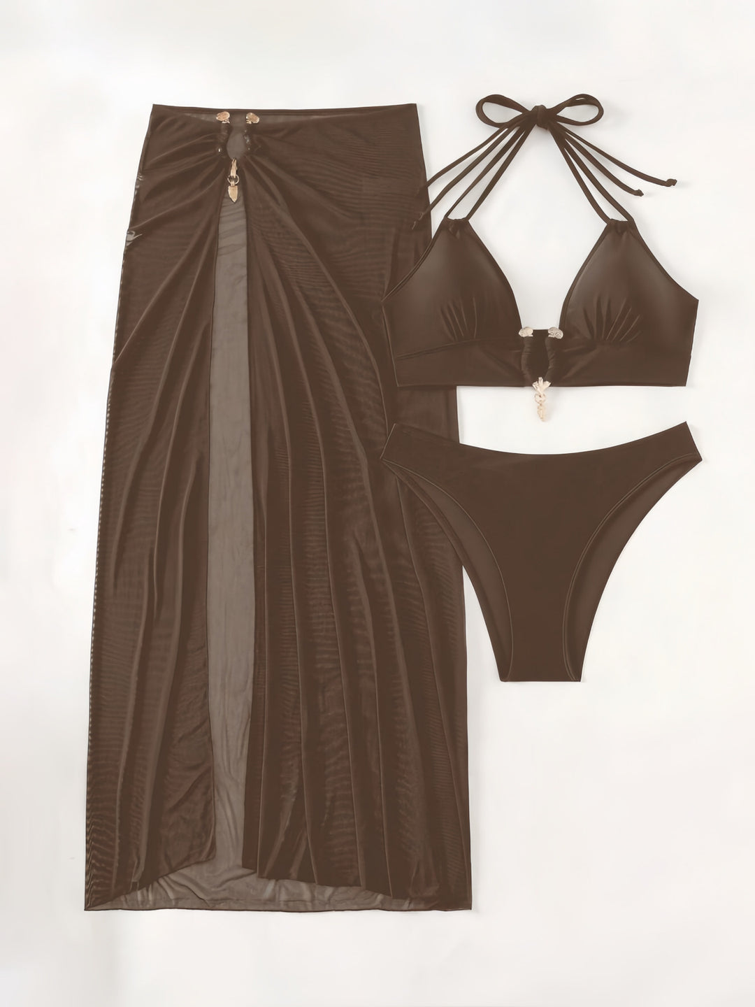 Damen Bikiniset mit transparentem Maxirock Echo Archiv
