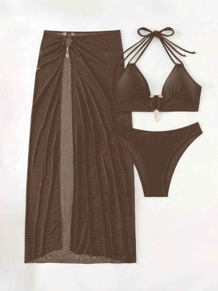 Damen Bikiniset mit transparentem Maxirock Echo Archiv