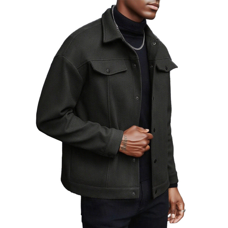 Herren lässige Übergangsjacke mit praktischen Taschen und modernem Kragen Echoarchiv
