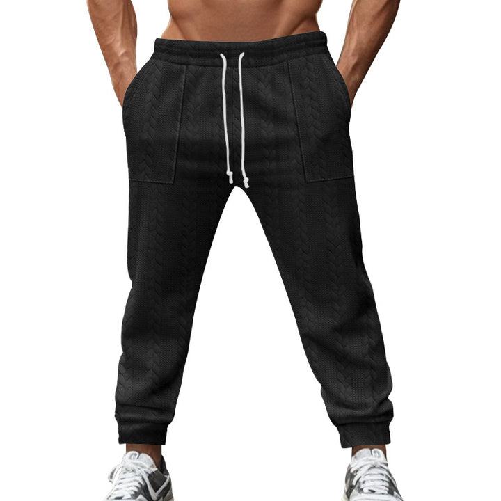 Herren lässige Strick-Jogginghose mit elastischem Bund und praktischen Taschen Echoarchiv