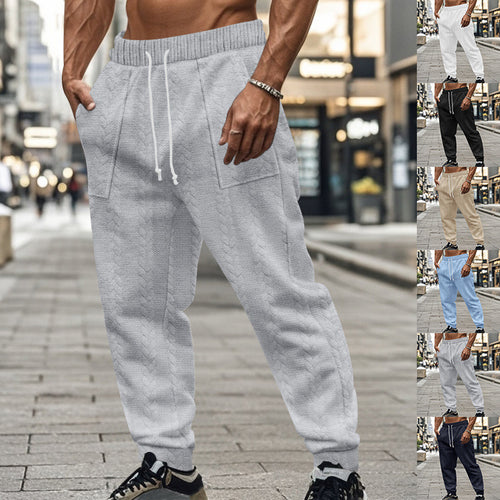 Herren Sportliche Jogginghose mit strukturiertem Design und elastischem Bund Echoarchiv