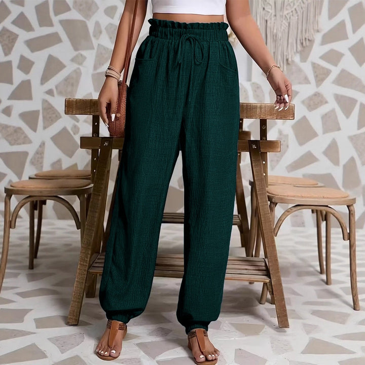 Damen weite Paperbag-Hose Echoarchiv
