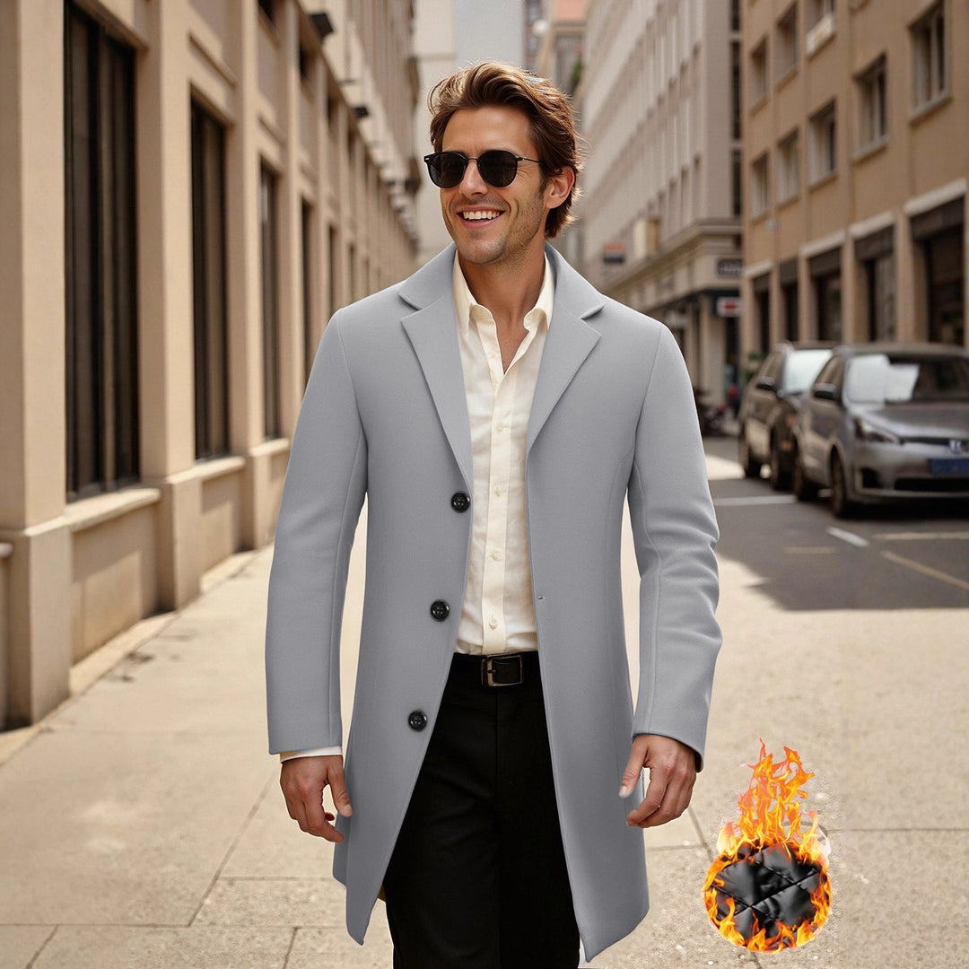 Herren eleganter und stilvoller Übercoat Echoarchiv