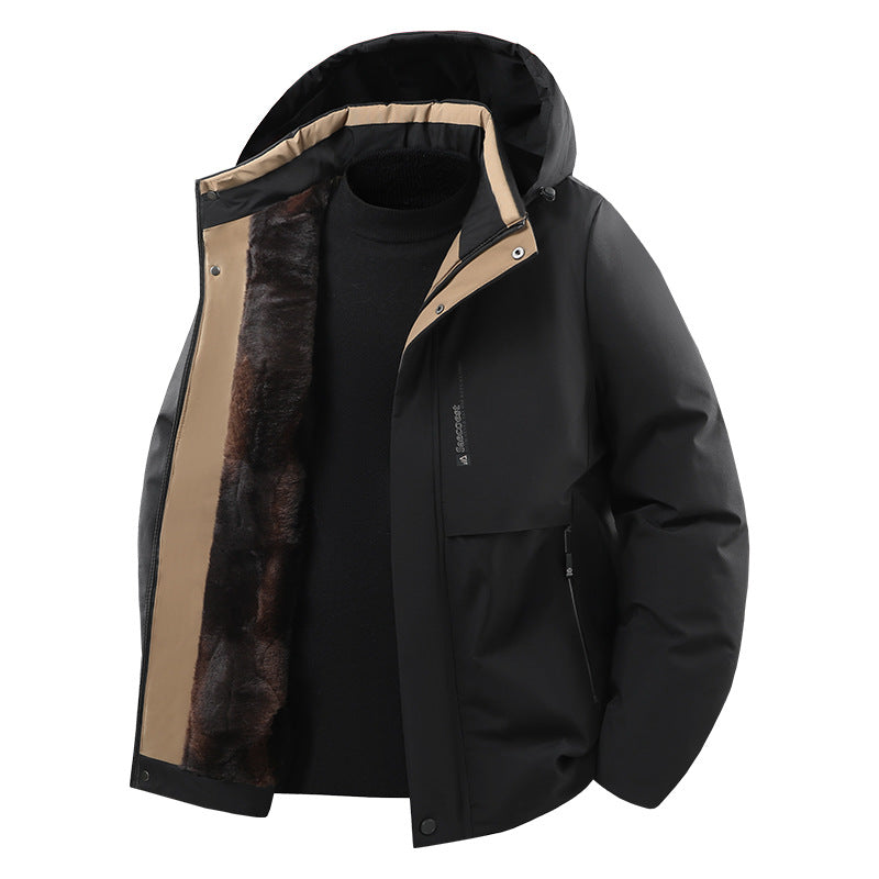 Herren isolierte Winterjacke Echo Archiv