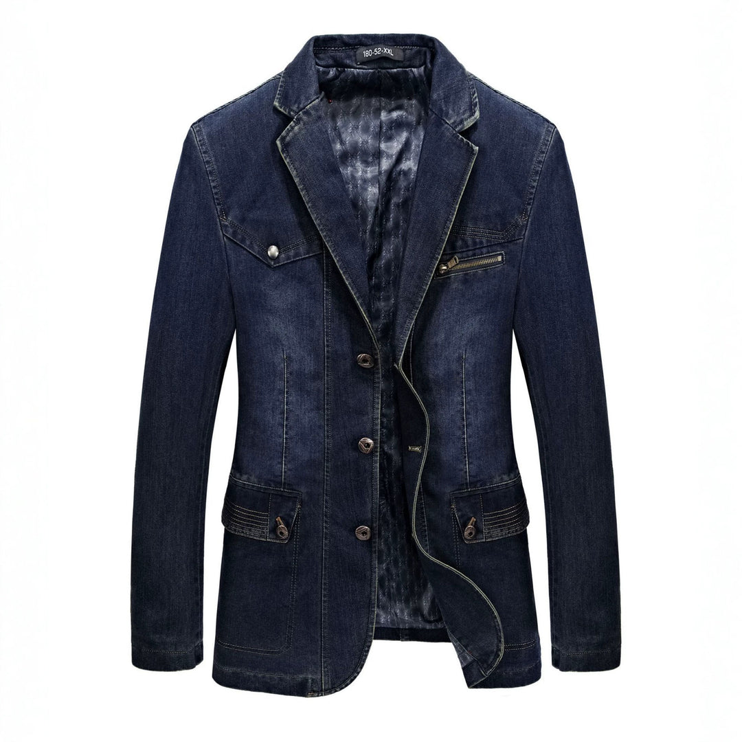 Herren Modische Denim Blazerjacke Echo Archiv