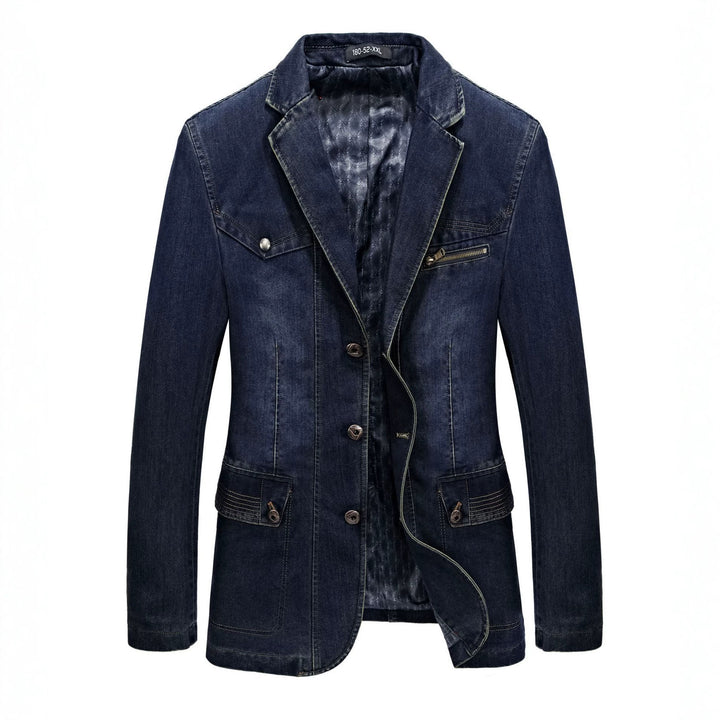 Herren Modische Denim Blazerjacke Echo Archiv