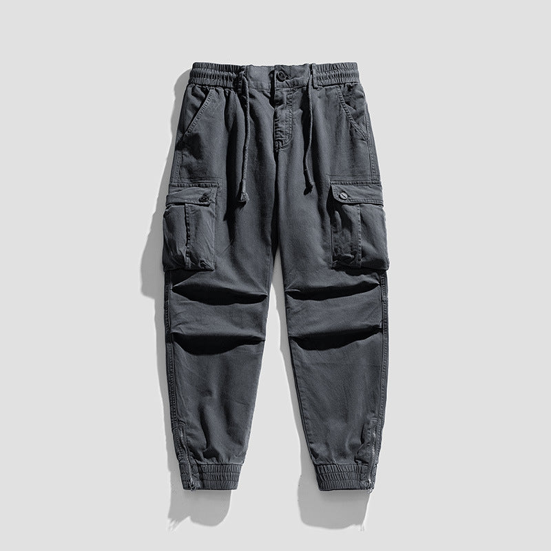 Herren Twill-Cargo-Jogger mit elastischem Komfortbund, Mehrfachklapptaschen und Reißverschluss-Knöchel Echo Archiv