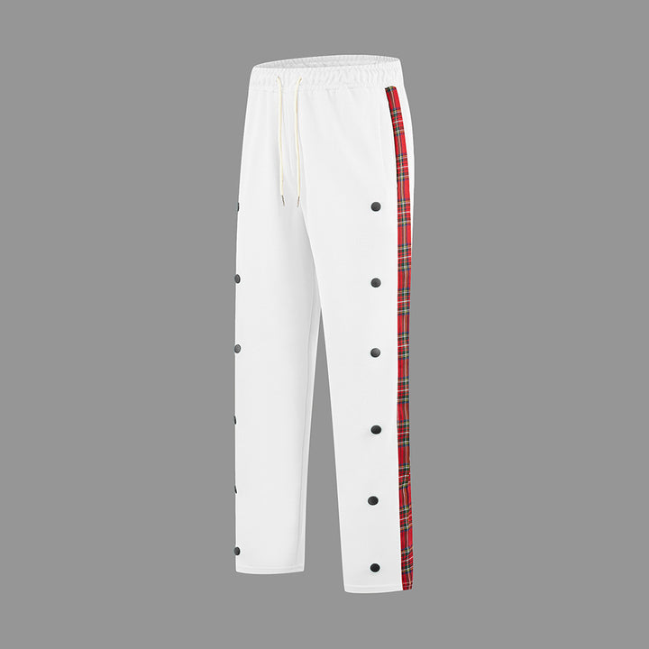 Herren Sportliche Jogginghose mit Druckknopf-Design und elastischem Bund Echoarchiv