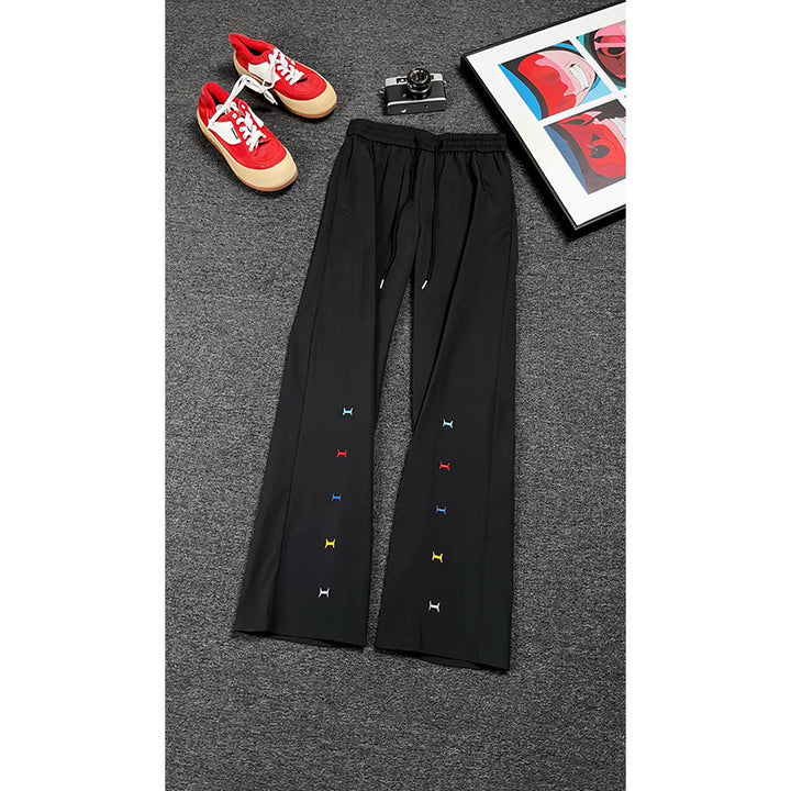 Damen Sportliche Freizeithosen mit elastischem Bund und buntem Detail Echo Archiv