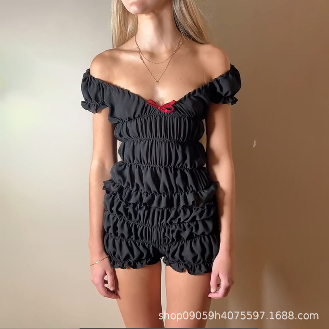 Damen Off-Shoulder Sommeroverall Echo Archiv