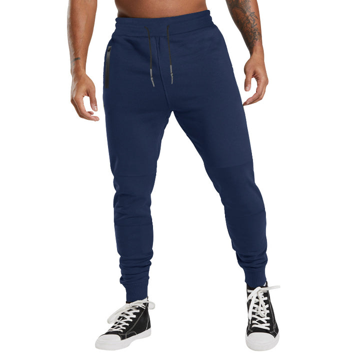 Herren Performance‑Tapered Joggerhose mit Reißverschluss‑Eingrifftaschen, elastischem Bund & gerippten Knöchelbündchen – Sorevano
