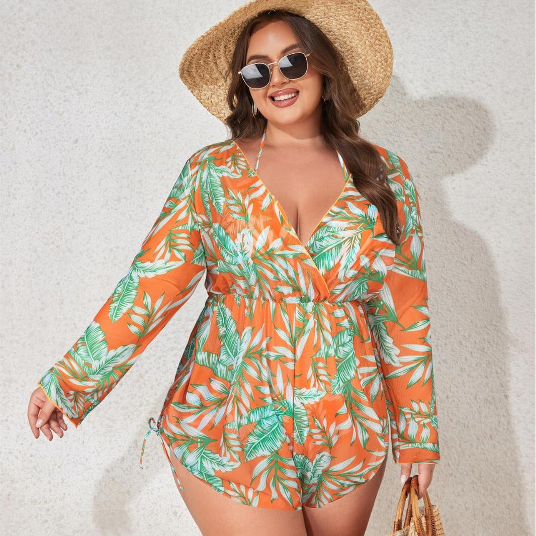 Damen Strandbikini-Set mit transparentem Überwurf – Maréssa