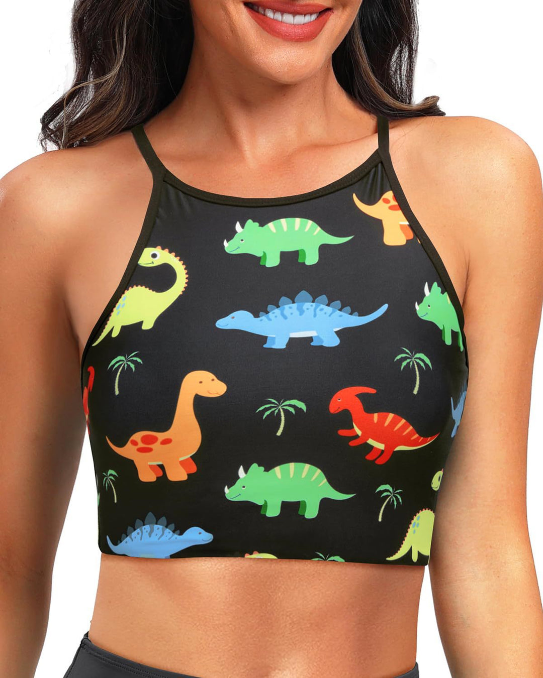 Damen Sportliches Crop-Top Echo Archiv