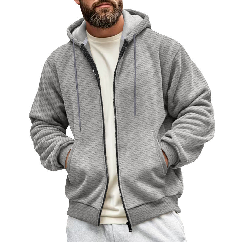 Herren Sportliche Kapuzenjacke mit atmungsaktivem Material und praktischem Reißverschluss Echoarchiv