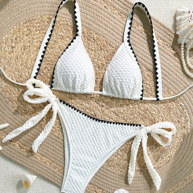 Damen Bikini-Set mit raffinierten Rüschendetails und verstellbaren Trägern Echo Archiv