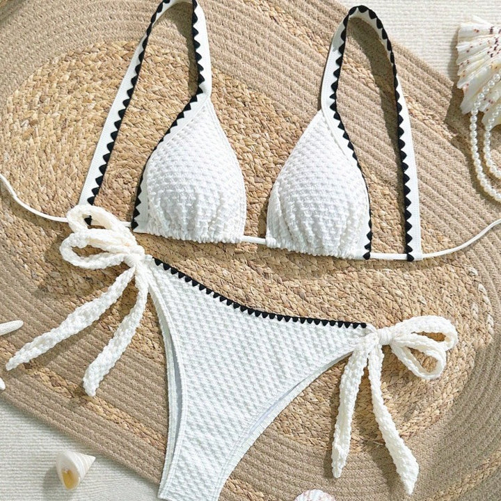 Damen Bikini-Set mit raffinierten Rüschendetails und verstellbaren Trägern Echo Archiv