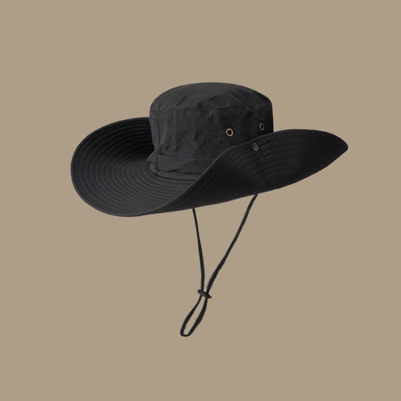 Damen Uv-Schutz Sonnenhut mit Breiter Krempe und Verstellbarem Kinnband Echoarchiv