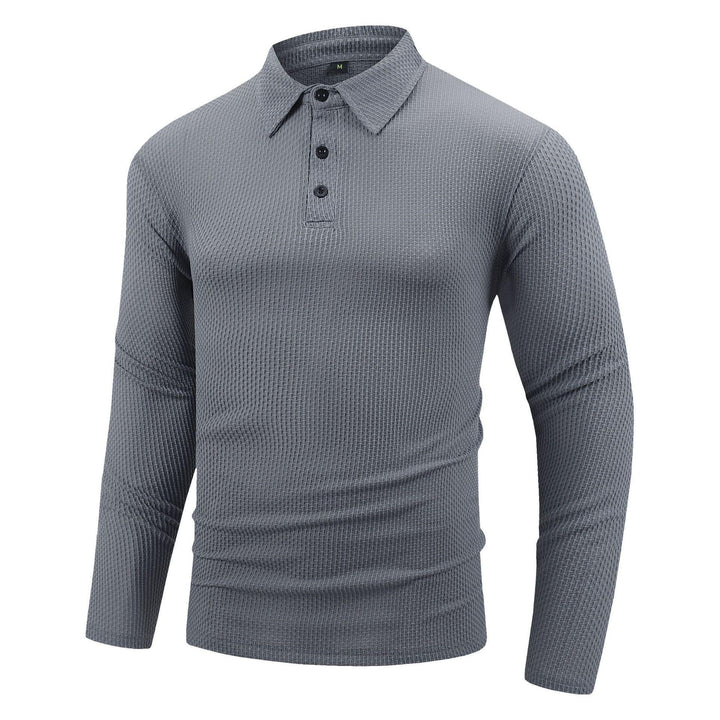 Herren langärmliges Poloshirt Echoarchiv