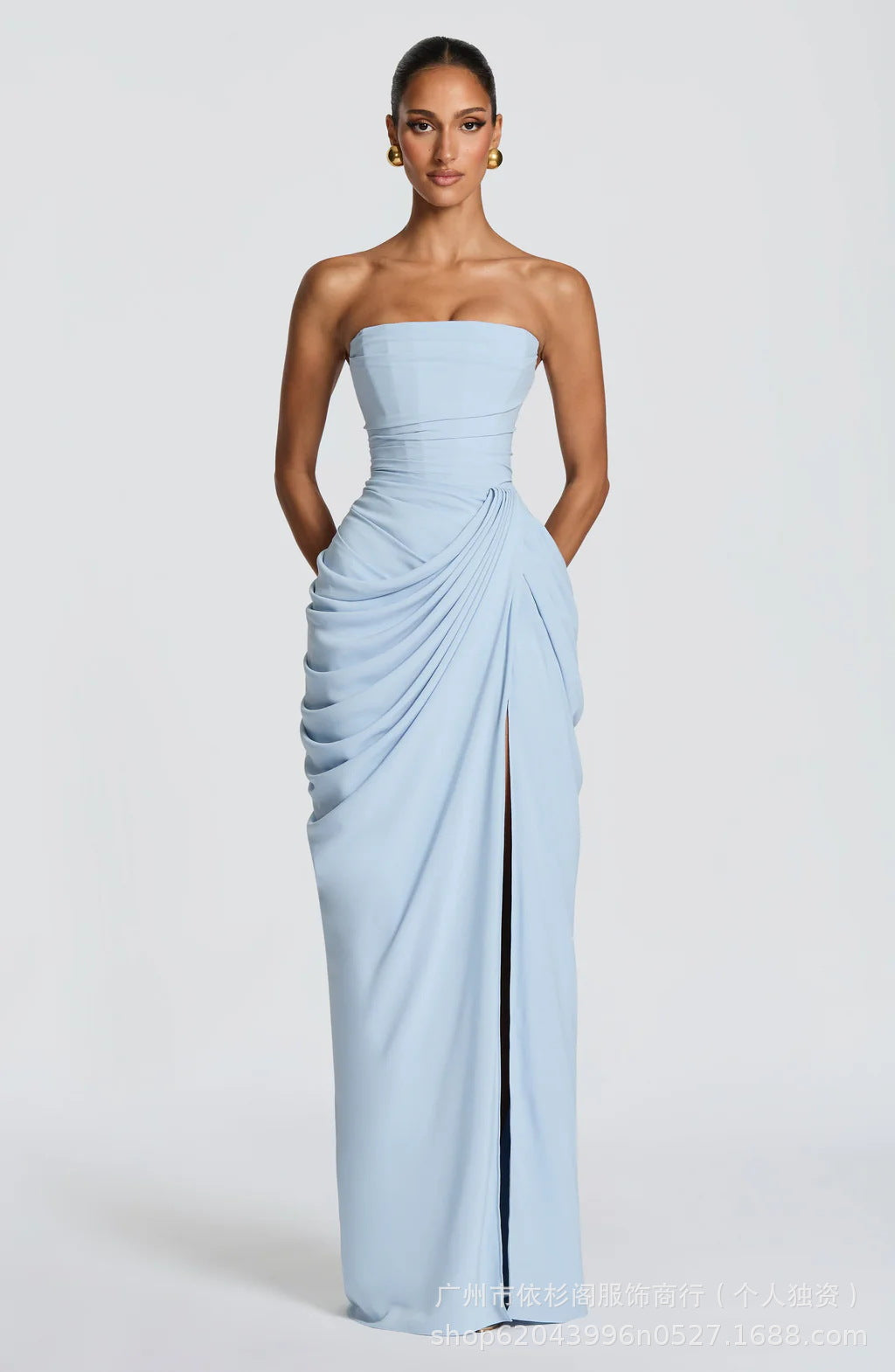 Maxikleid für Damen im Wickel-Design von Echo Archiv