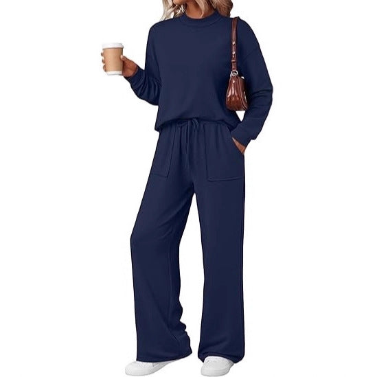 Damen Bequemes Freizeitanzug mit weiten Hosen Echo Archiv