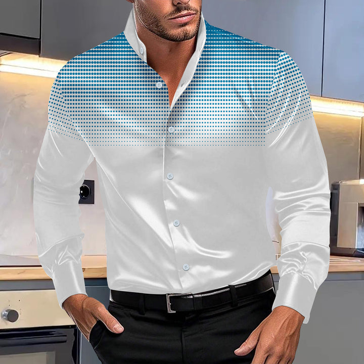 Herren stylisches, glänzendes Hemd Echoarchiv