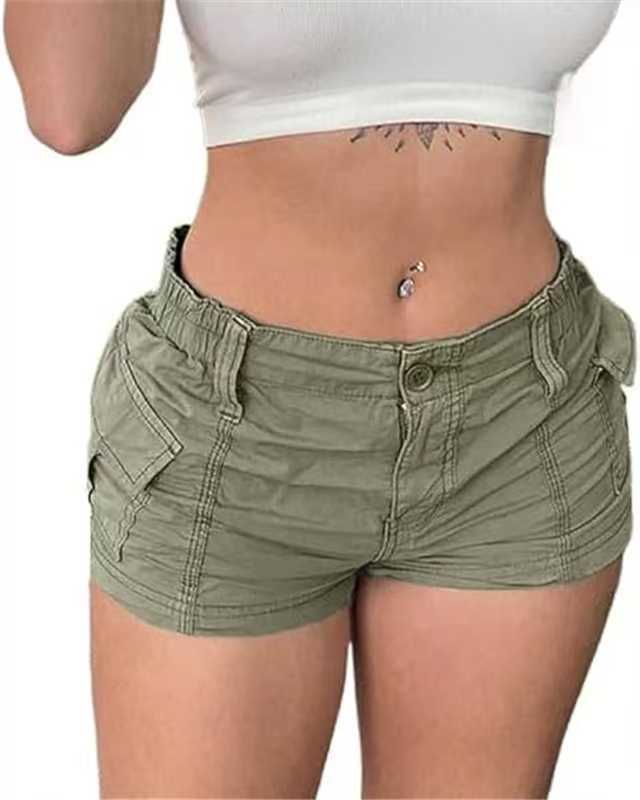 Damen bequeme Cargo-Shorts mit elastischem Bund und praktischen Taschen Echo Archiv