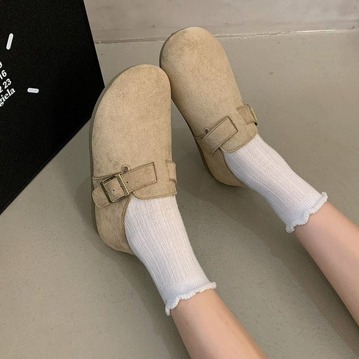Damen Bequeme Clogs mit modischer Schnalle Echo Archiv