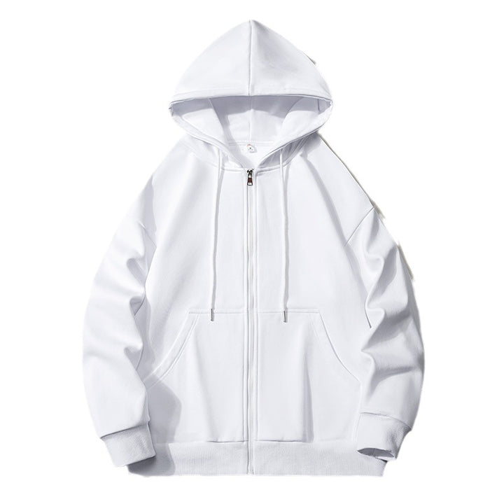 Herren Kapuzensweatjacke mit durchgehendem Reißverschluss, Oversize‑Schnitt und Raglanärmeln Echo Archiv