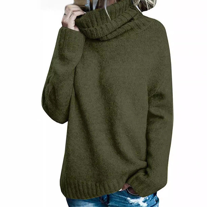 Damen Oversize-Kuschel-Rollkragenpullover aus Feinstrick Echo Archiv