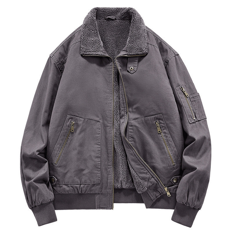 Herren Stilvolle Bomberjacke mit Fleecefutter Echo Archiv