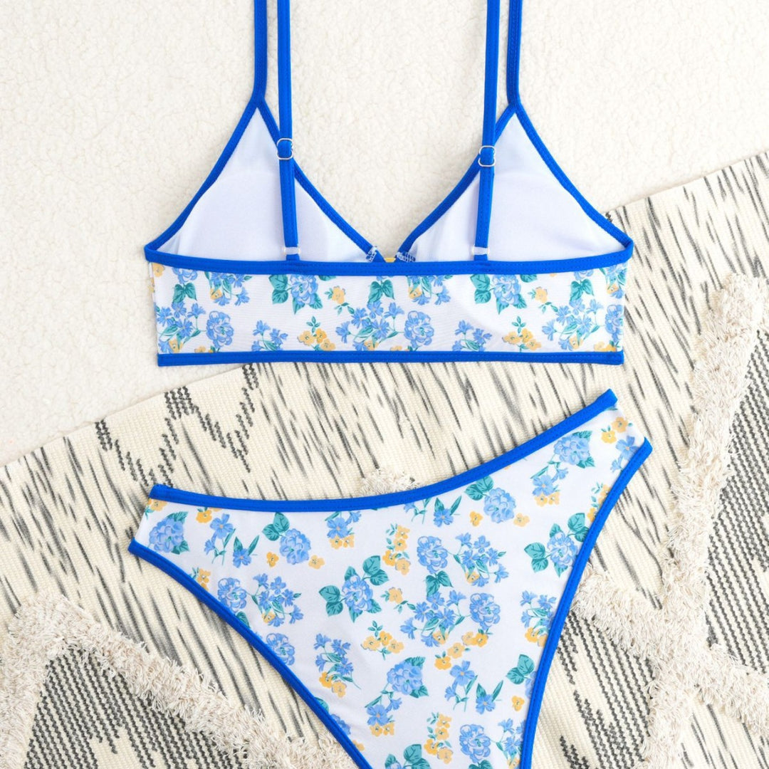 Damen Bikiniset mit verspieltem Blumendesign und komfortablem Schnitt Echo Archiv