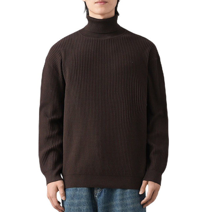 Herren Grobstrickpullover mit Stehkragen Echo Archiv