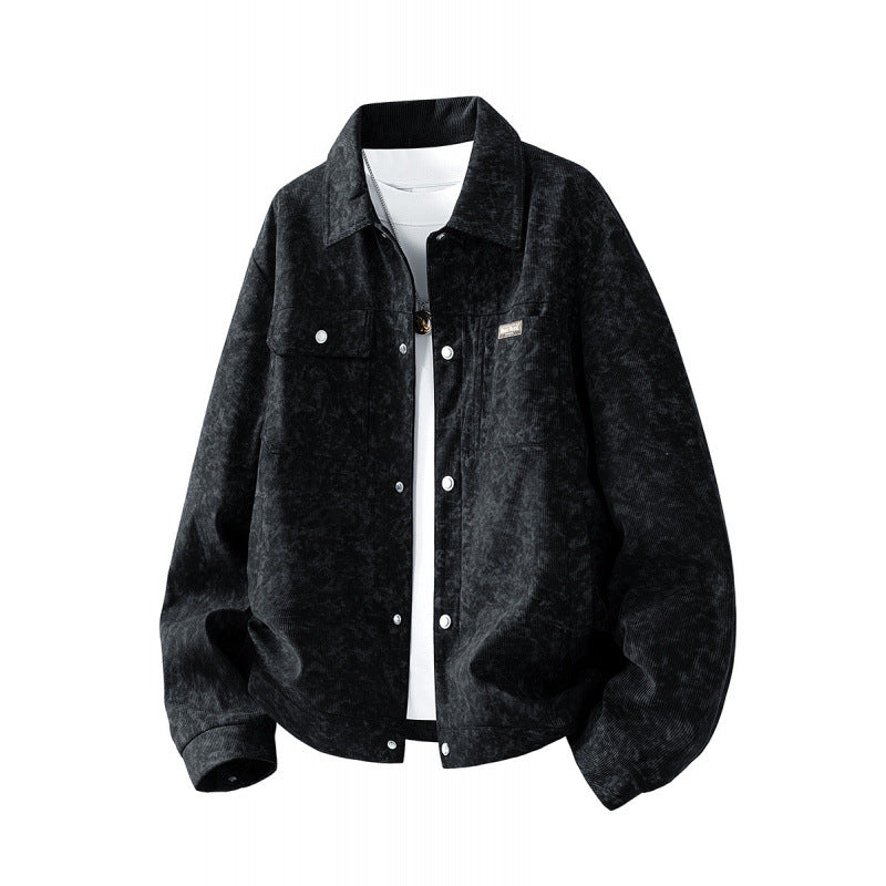 Herren Gemusterte Cordjacke mit praktischen Taschen Echo Archiv