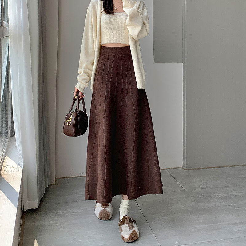 Damen Eleganter und fließender Maxirock Echo Archiv 1787632125