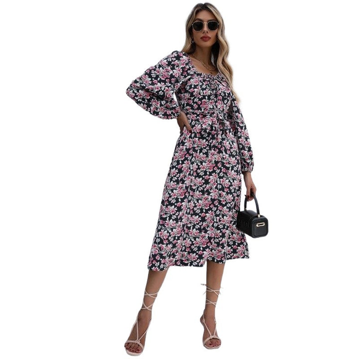 Damen Floral Maxikleid mit Rüschendetails Echo Archiv