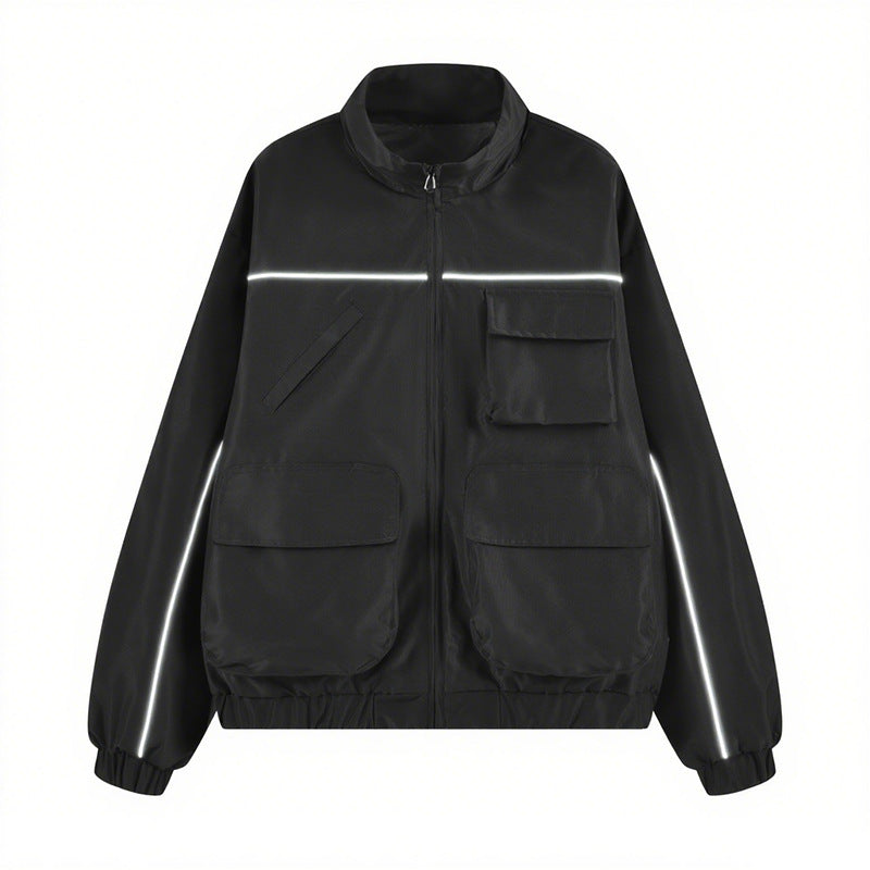 Herren Utility‑Fieldjacke mit Mehrfach‑Taschen und Stehkragen Echoarchiv